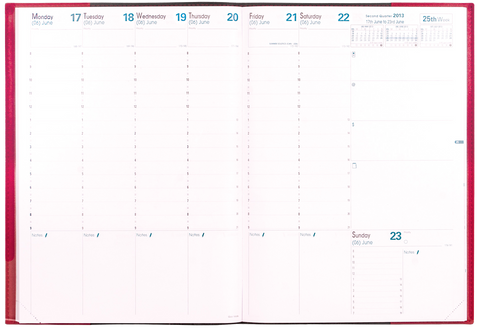 QUO VADIS DESK WEEKLY PRENOTE #24 REFILL 2026