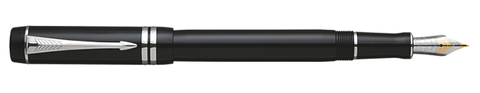 Parker Duofold Black/Platinum International Fountain Pen