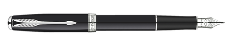Parker Sonnet Black/Silver Fountain Pen
