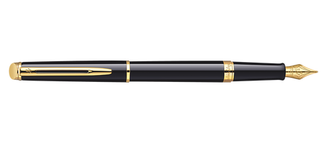 Waterman Hemisphere Black Fountain Pen GT