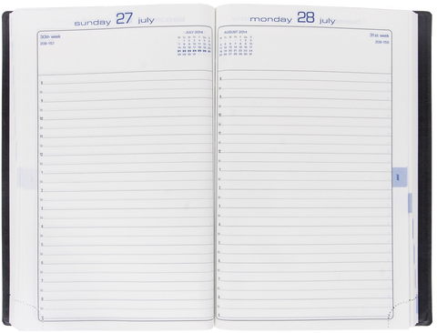 EXACOMPTA DAILY DESK DIARY VINYL JOURNAL 21 2026
