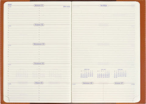 EXACOMPTA WEEKLY DESK DIARY VINYL SPACE 24 2026